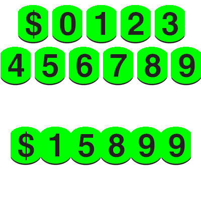 Load image into Gallery viewer, 4 inch Tall Bubble Numbers
