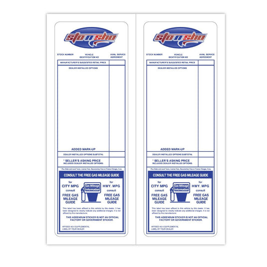 Custom Paper-Bak® Laser Forms - Pack of 50 ( 2 up - 4.25