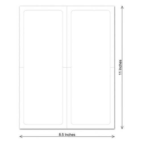 Blank Paper-Bak® Laser Forms - Pack of 50 ( 2 up - 4.25