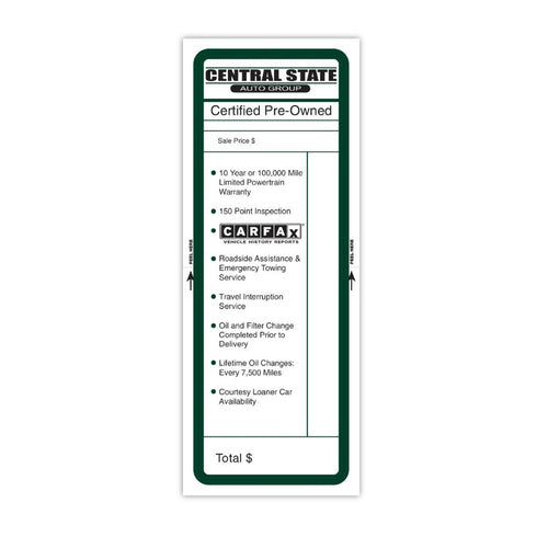 Custom Paper-Bak® Laser Forms - Pack of 50 ( 1 up - 4.25