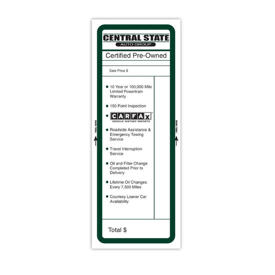 Custom Paper-Bak® Laser Forms - Pack of 50 ( 1 up - 4.25