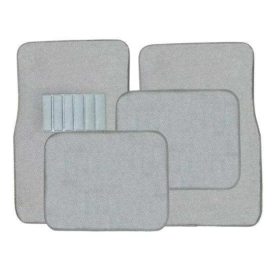 Carpet Floor Mat 4-piece Set- LIGHT GRAY - Qty. 1 Set