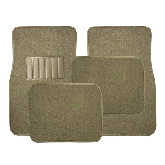 Carpet Floor Mat 4-piece Set- TAN - Qty. 1 Set