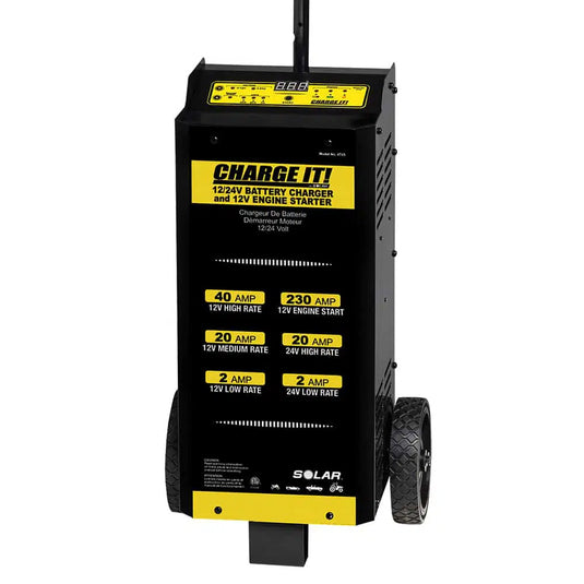 40/20/2/230 Amp 12/24 Volt Wheeled Battery Charger