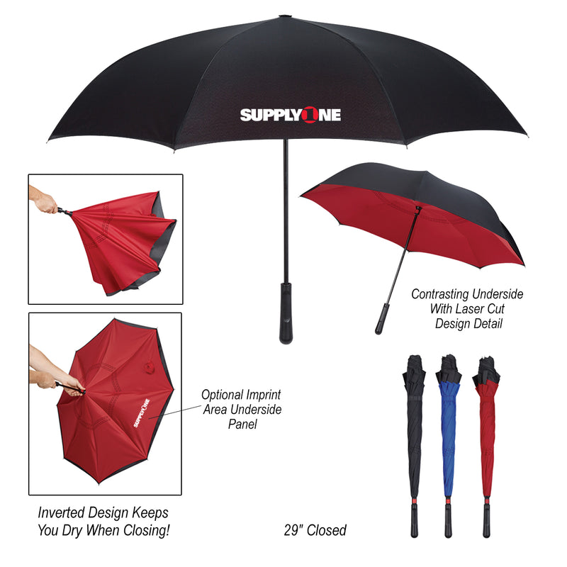 Load image into Gallery viewer, 48&quot; Arc Two-Tone Inversion Umbrella
