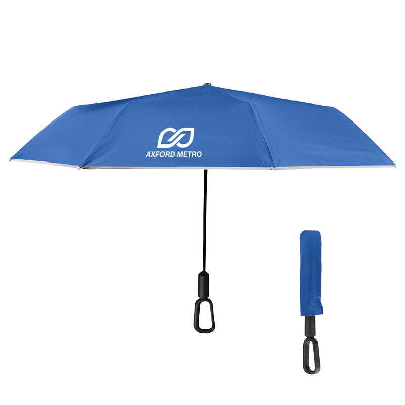 Load image into Gallery viewer, 46&quot; Arc Reflective Umbrella With Carabiner Handle
