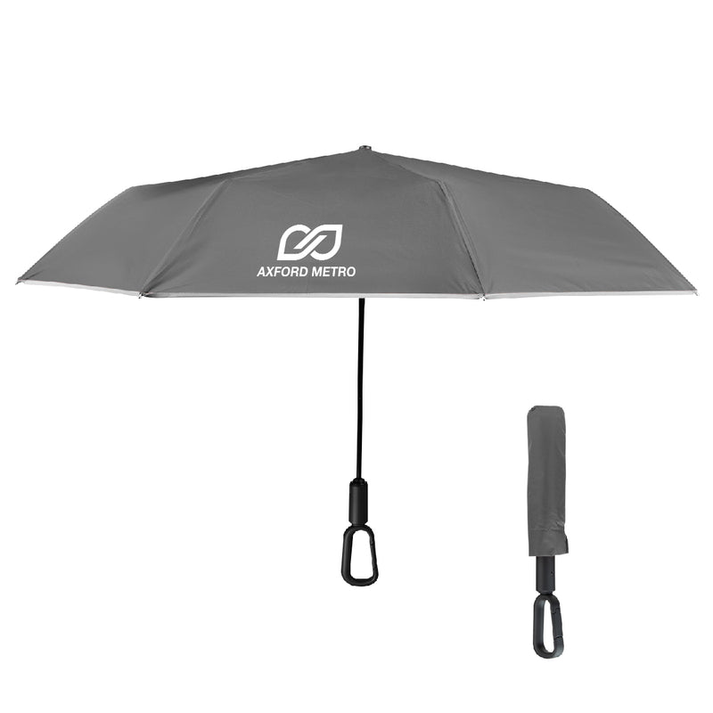 Load image into Gallery viewer, 46" Arc Reflective Umbrella With Carabiner Handle
