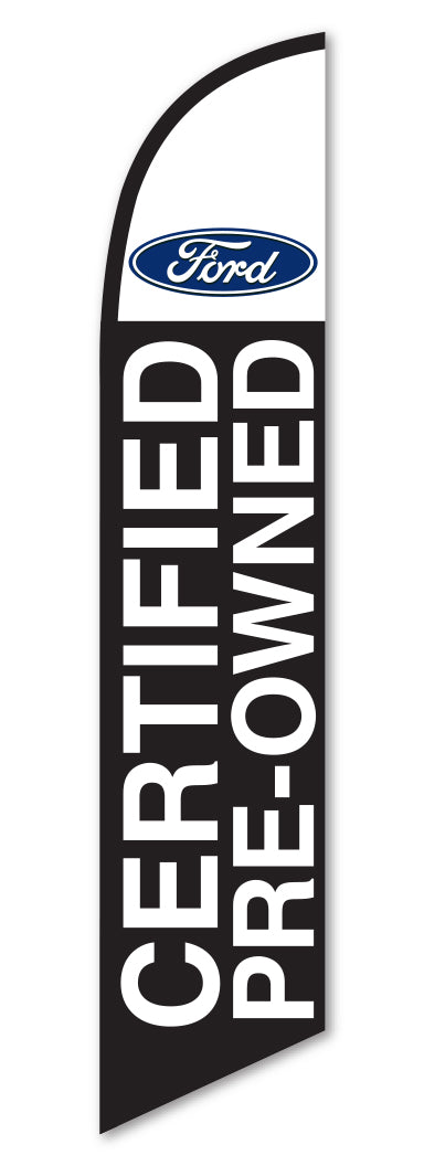 Premium Swooper Flag - Ford Certified