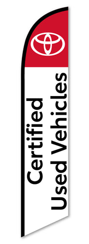 Premium Swooper Flag - Toyota Certified