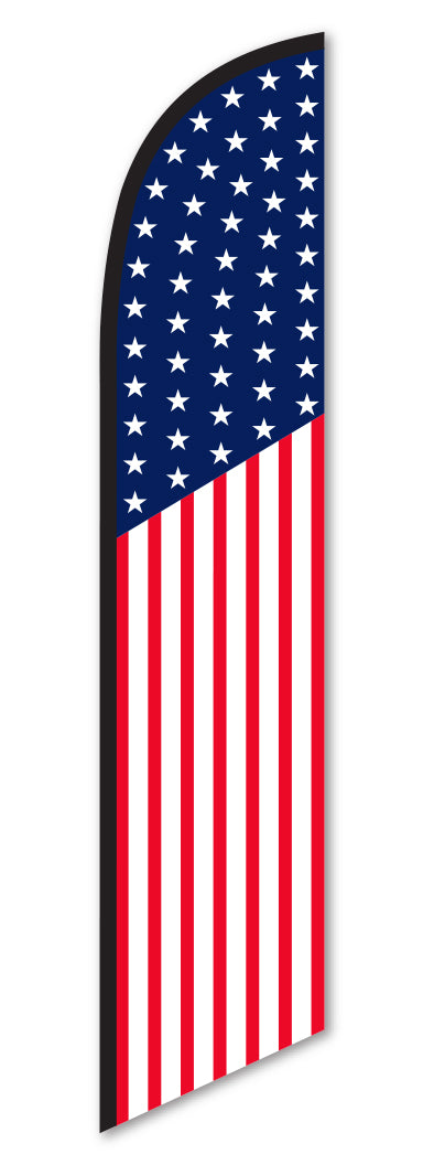 Premium Swooper Flag - American Flag Traditional