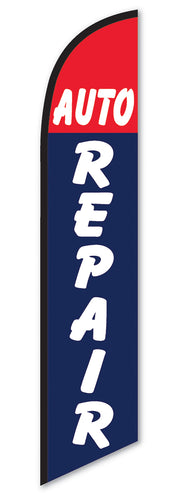 Premium Swooper Flag - Auto Repair