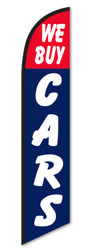 Premium Swooper Flag - We Buy Cars