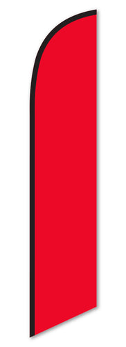 Premium Swooper Flag - Solid Red