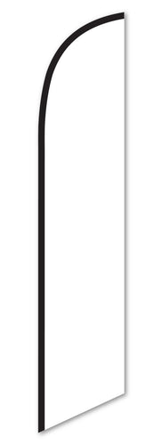 Premium Swooper Flag - Solid White