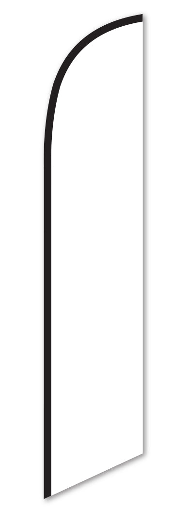 Premium Swooper Flag - Solid White
