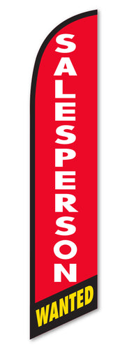 Premium Swooper Flag - Salesperson Wanted