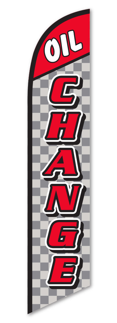 Premium Swooper Flag - Oil Change
