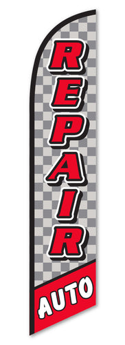 Premium Swooper Flag - Auto Repair