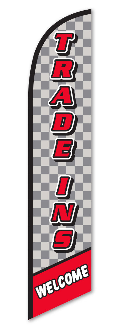 Premium Swooper Flag - Trades Welcome