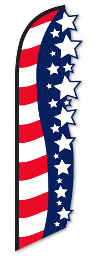 3-D Swooper Flag - Patriotic USA
