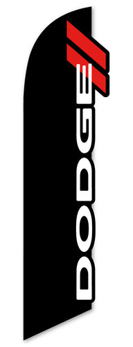 3-D Swooper Flag - Dodge