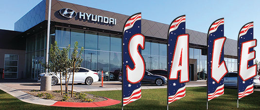 3-D Swooper Flag Sale Kit of 4