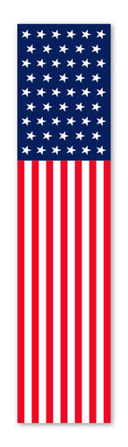 Flat Top Swooper Banner - PATRIOTIC USA