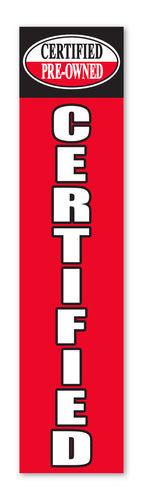 Flat Top Swooper Banner - CERTIFIED