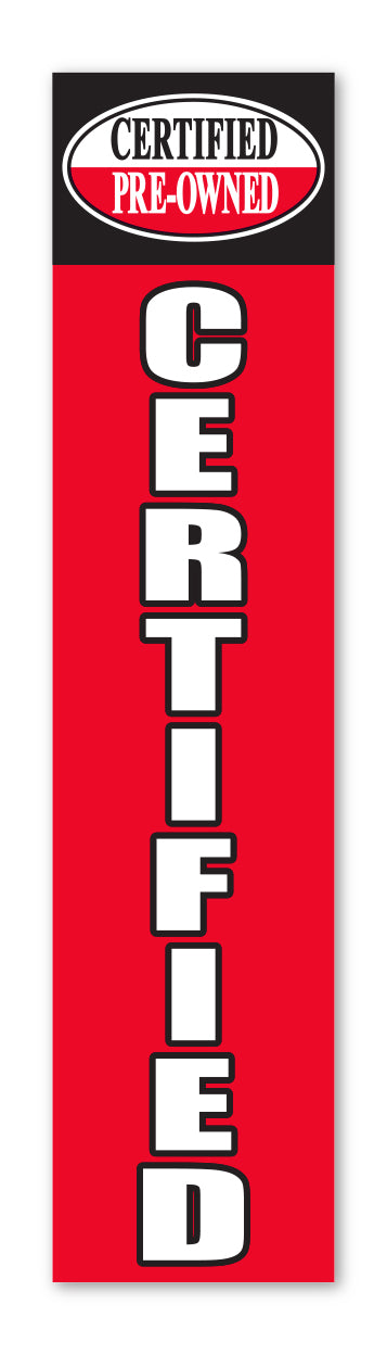 Flat Top Swooper Banner - CERTIFIED