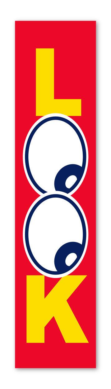 Flat Top Swooper Banner - LOOK