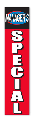 Flat Top Swooper Banner - MANAGERS SPECIAL