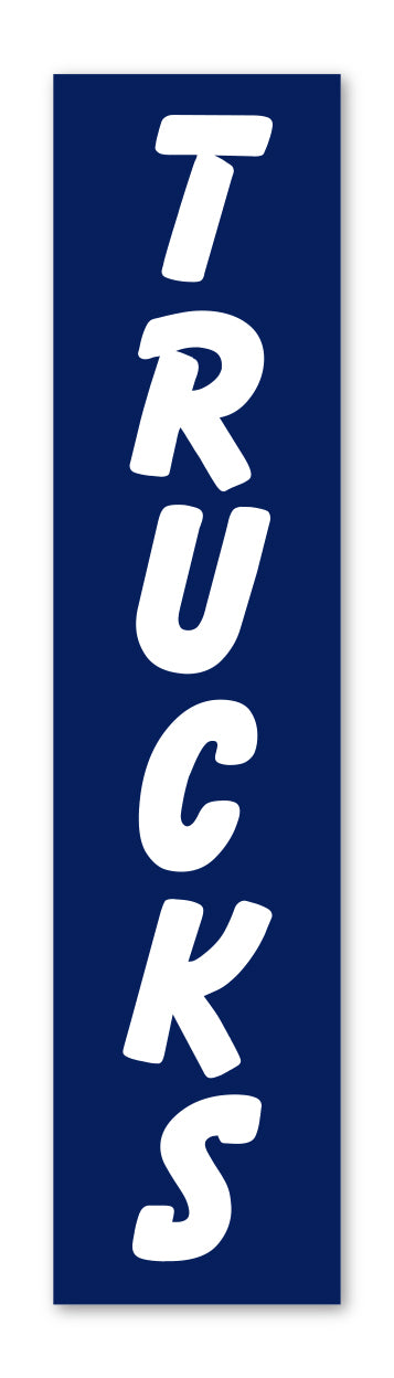 Load image into Gallery viewer, Flat Top Swooper Banner - TRUCKS
