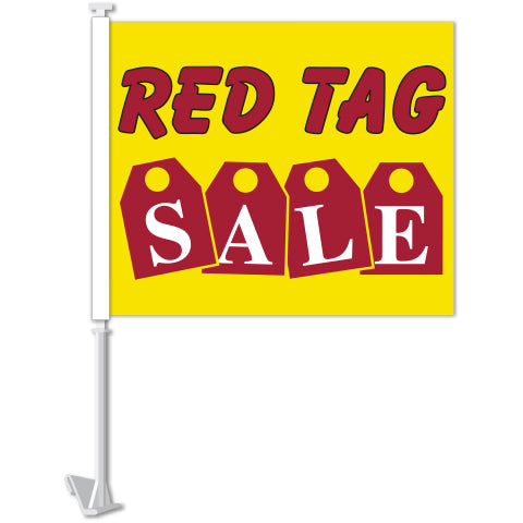 Window Flag - Red Tag SALE