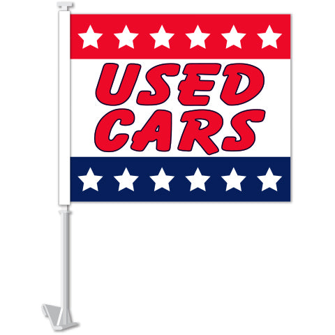 Window Flag - Used Cars with Stars