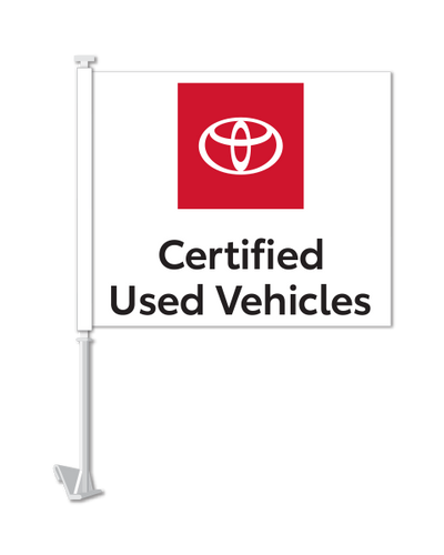 Window Flag - Toyota Certified Used Vehicle