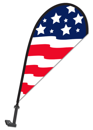Window Paddle Flag - USA