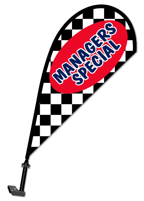 Window Paddle Flag - Managers Special