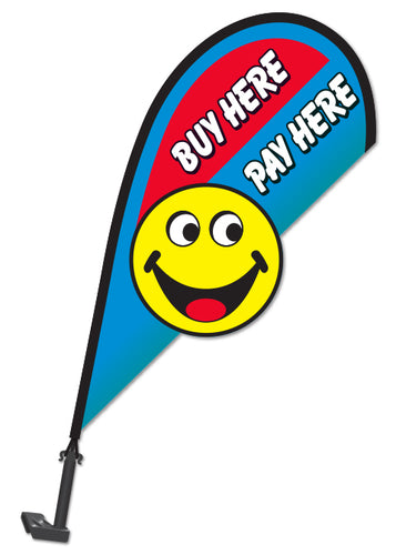 3D Window Paddle Flag - Buy Here Pay Here