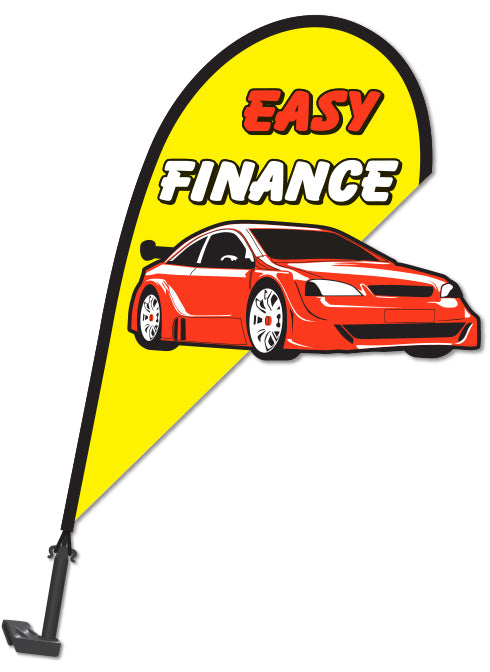 3D Window Paddle Flag - Easy Finance