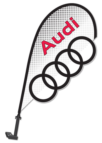 3D Window Paddle Flag - Audi