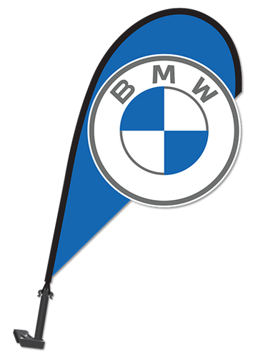 3D Window Paddle Flag - BMW