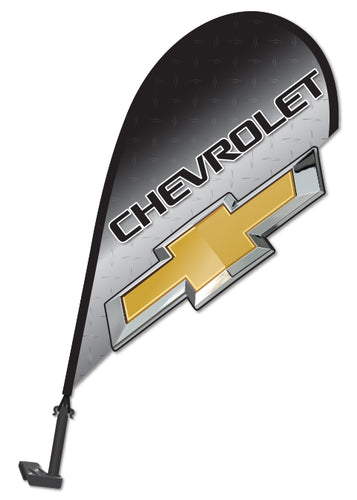 3D Window Paddle Flag - Chevrolet