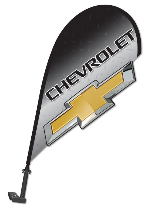 3D Window Paddle Flag - Chevrolet