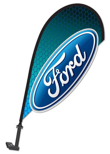 3D Window Paddle Flag - Ford