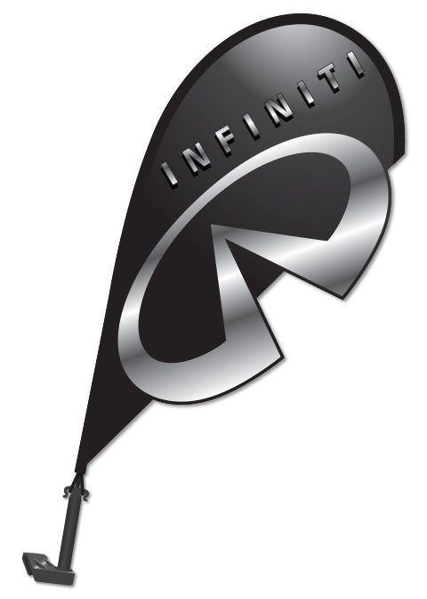 3D Window Paddle Flag - Infiniti