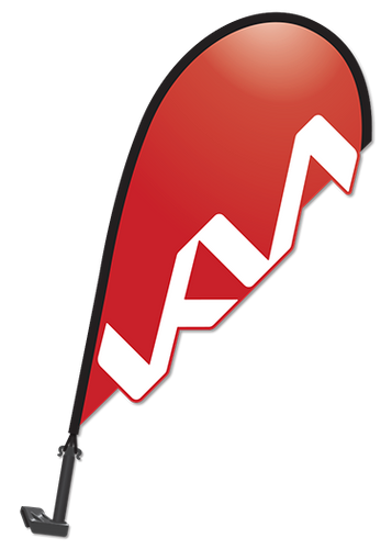 3D Window Paddle Flag - KIA