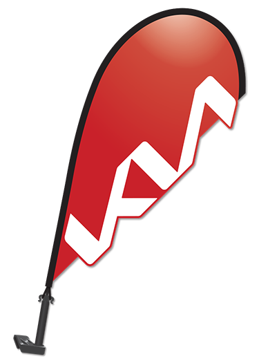 3D Window Paddle Flag - KIA