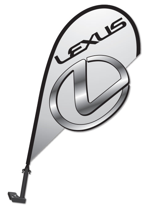 3D Window Paddle Flag - Lexus