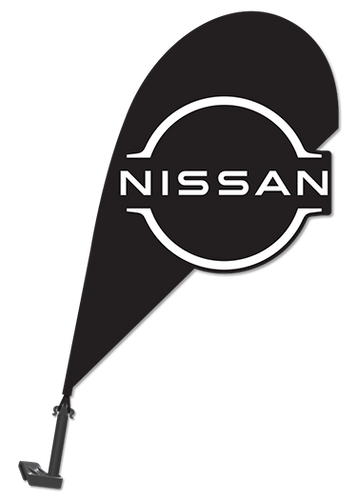 3D Window Paddle Flag - Nissan
