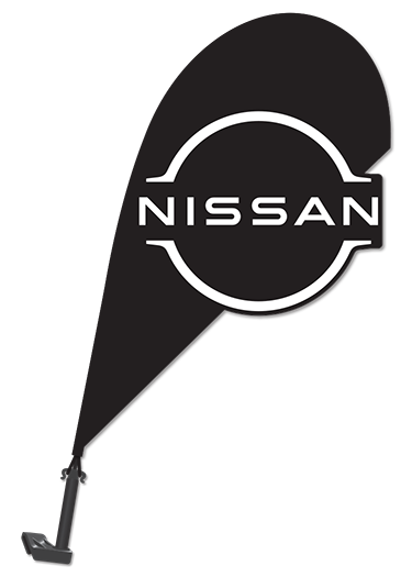 3D Window Paddle Flag - Nissan